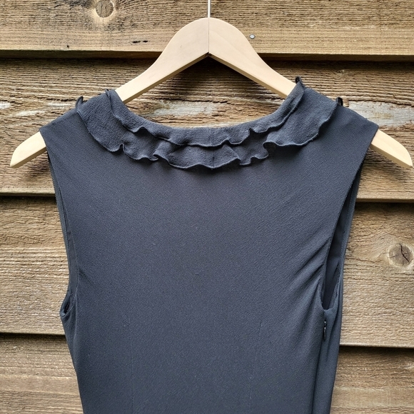 Vintage black silk dress size 2 - Picture 8 of 8